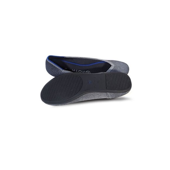 Retired Rothy’s Grey Birdseye Round Toe Flats 7.5 - Picture 6 of 8